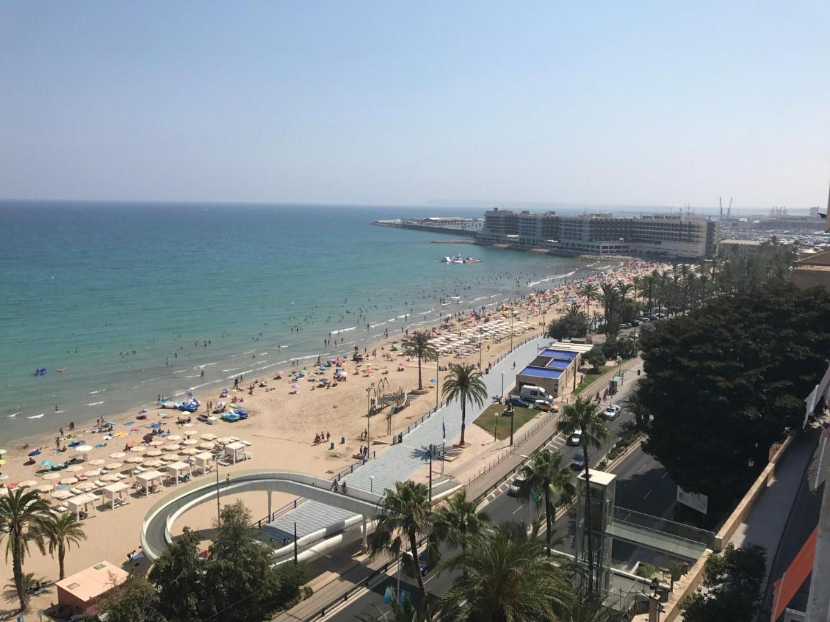 Atico De Lujo Con Vistas Al Mar, Primera Linea Playa Del Postiguet 알리칸테 외부 사진