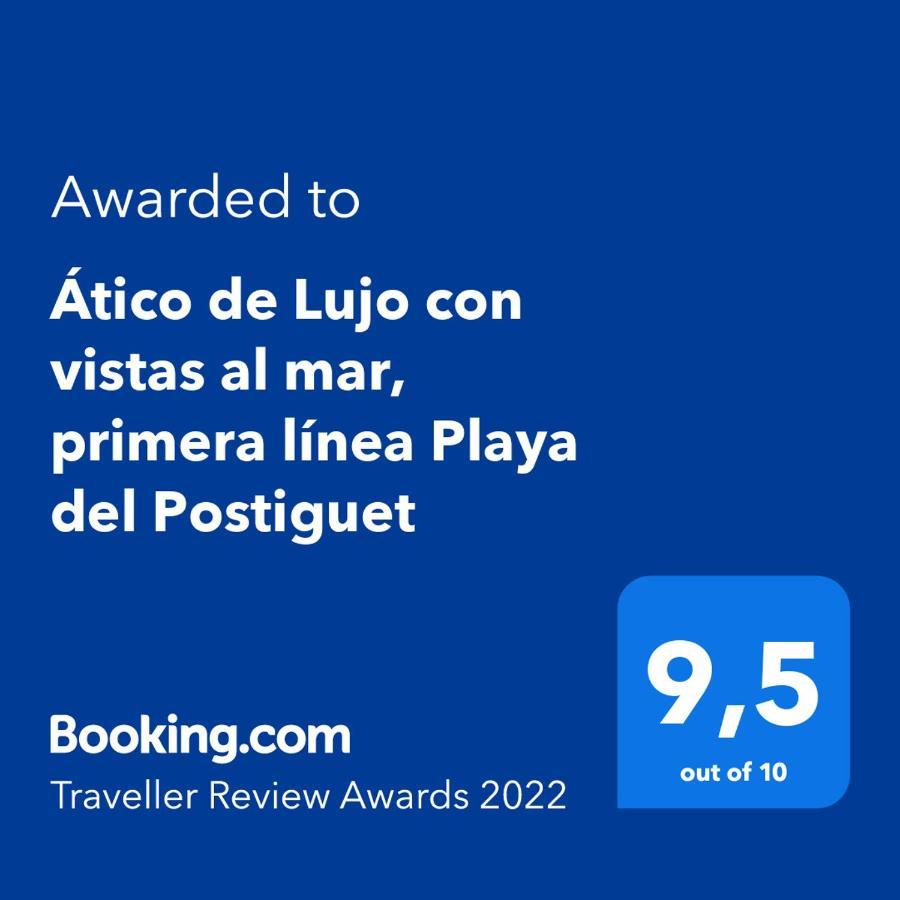 Atico De Lujo Con Vistas Al Mar, Primera Linea Playa Del Postiguet 알리칸테 외부 사진