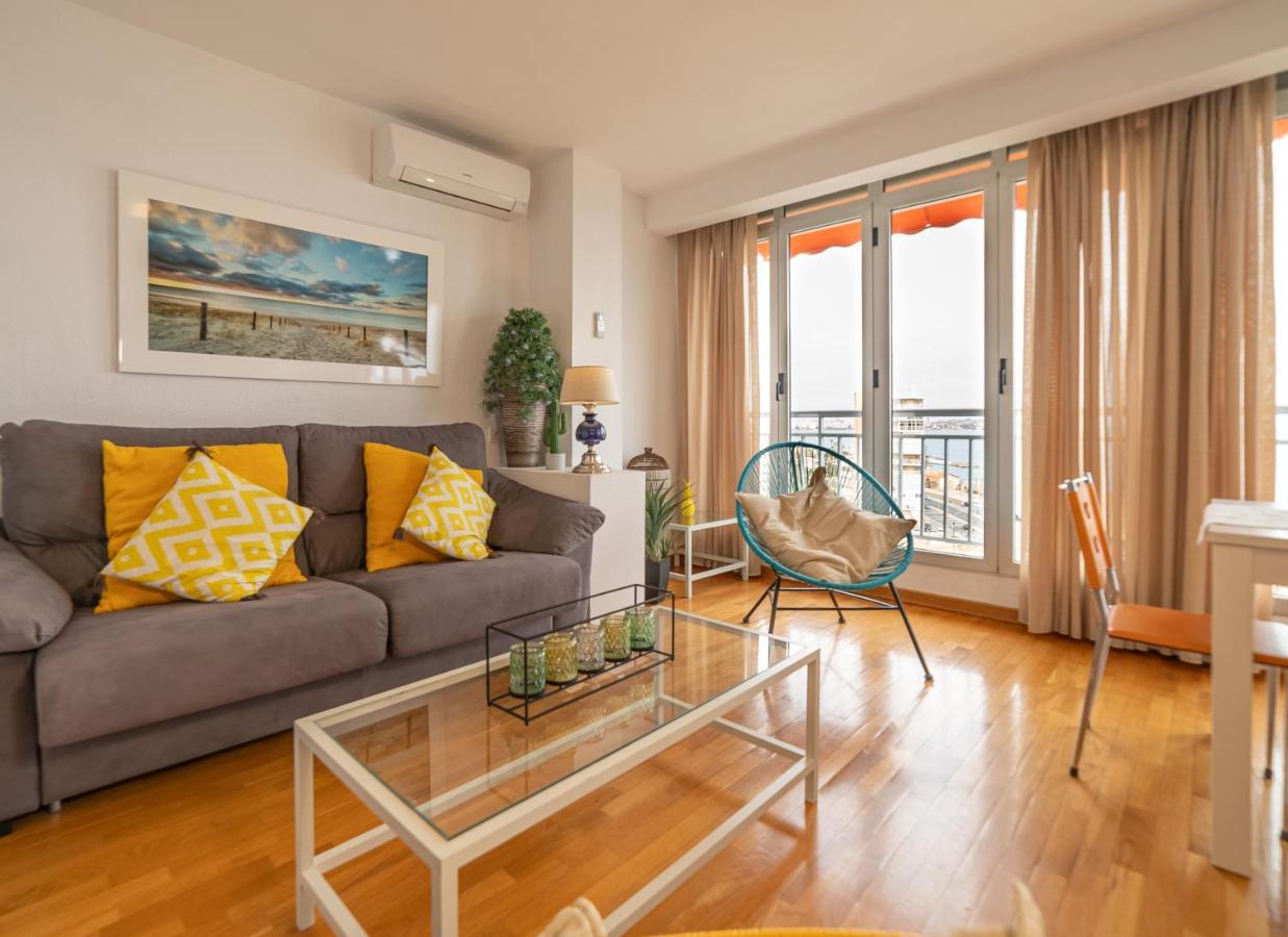 Atico De Lujo Con Vistas Al Mar, Primera Linea Playa Del Postiguet 알리칸테 외부 사진